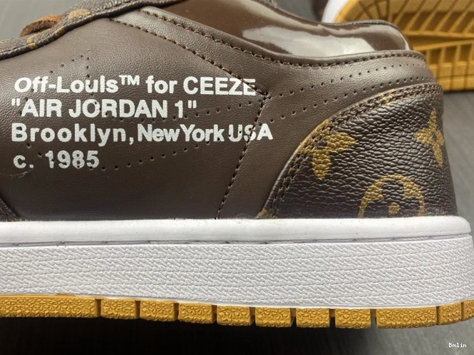 Bmlin x LOW Off-Louis AJ1 Air 1 Jordan OW 0804